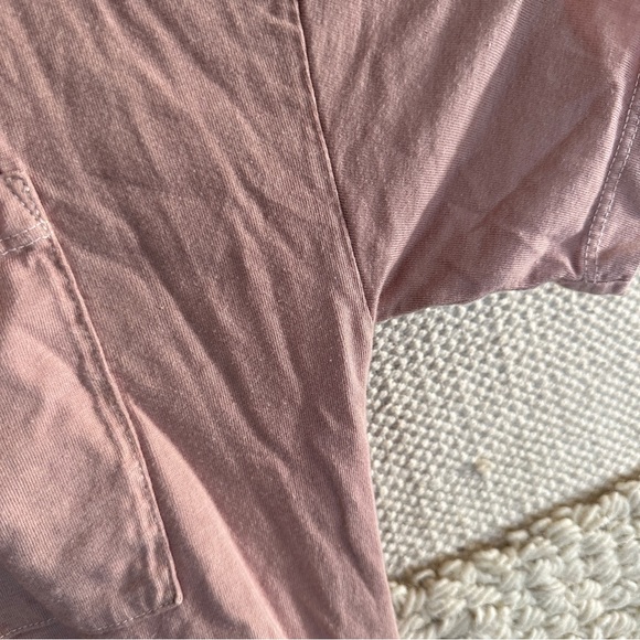 MATE THE LABEL blush pink short sleeve crewneck pocket mini t-shirt dress S - Picture 6 of 12